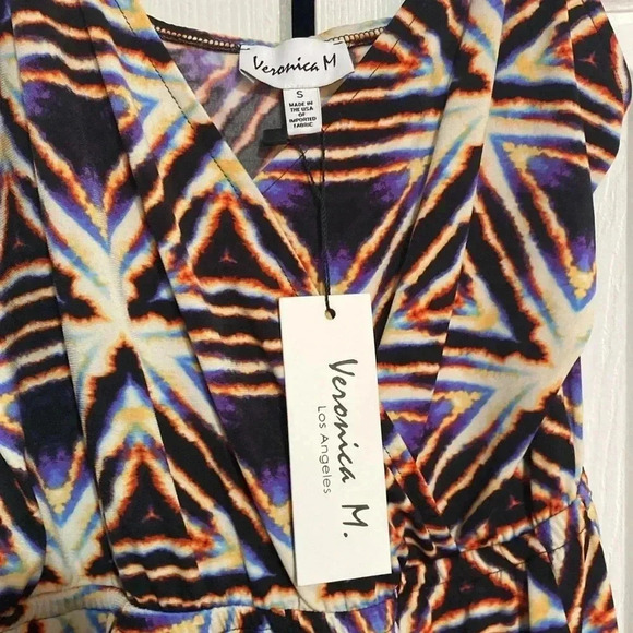 Veronica M beach romper shorts jumpsuit Size Small - Picture 11 of 13